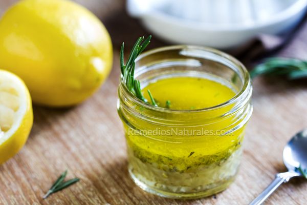 ajo limón y aceite de oliva